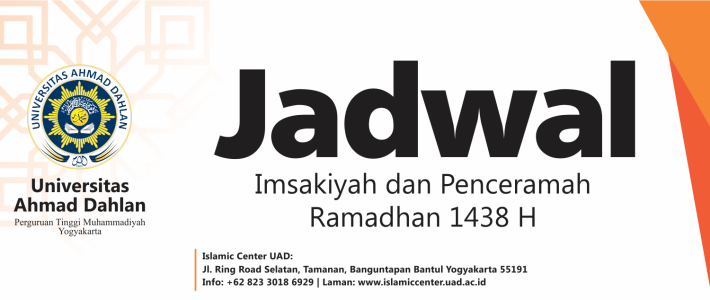 Jadwal Imsakiyah Ramadhan 1438 H Jadwal Imsakiyah Ramadhan 1438 H